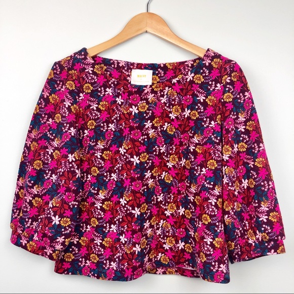 Maeve Tops - Anthropologie Maeve Floral Blouse Size M